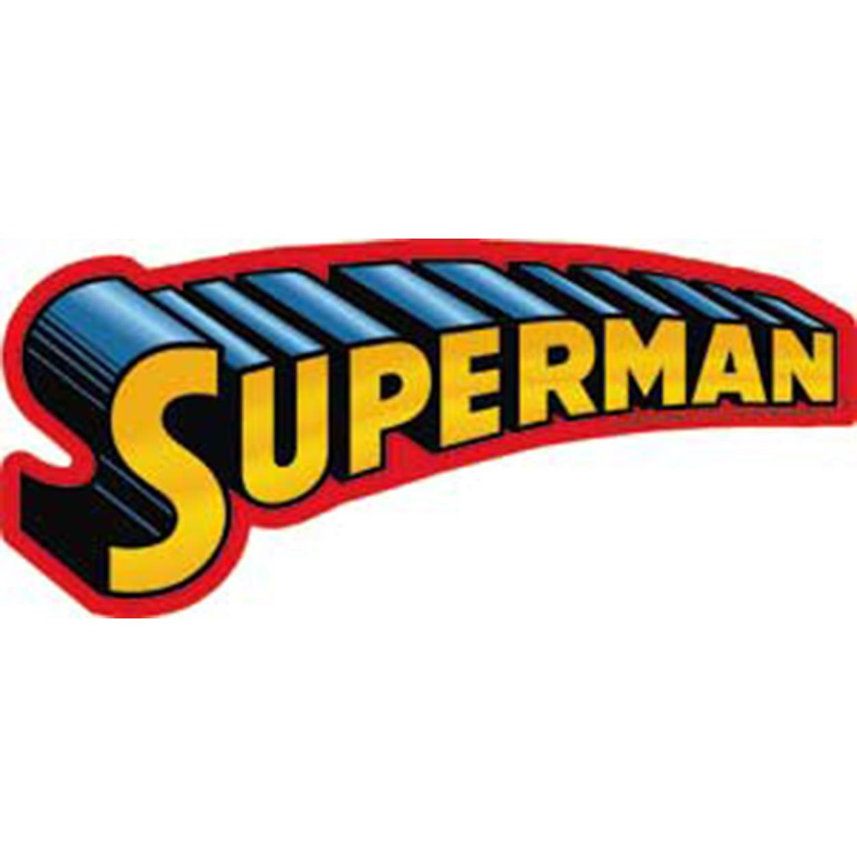 C&D Visionary Licenses Products DC Comics Superman Text Logo Sticker