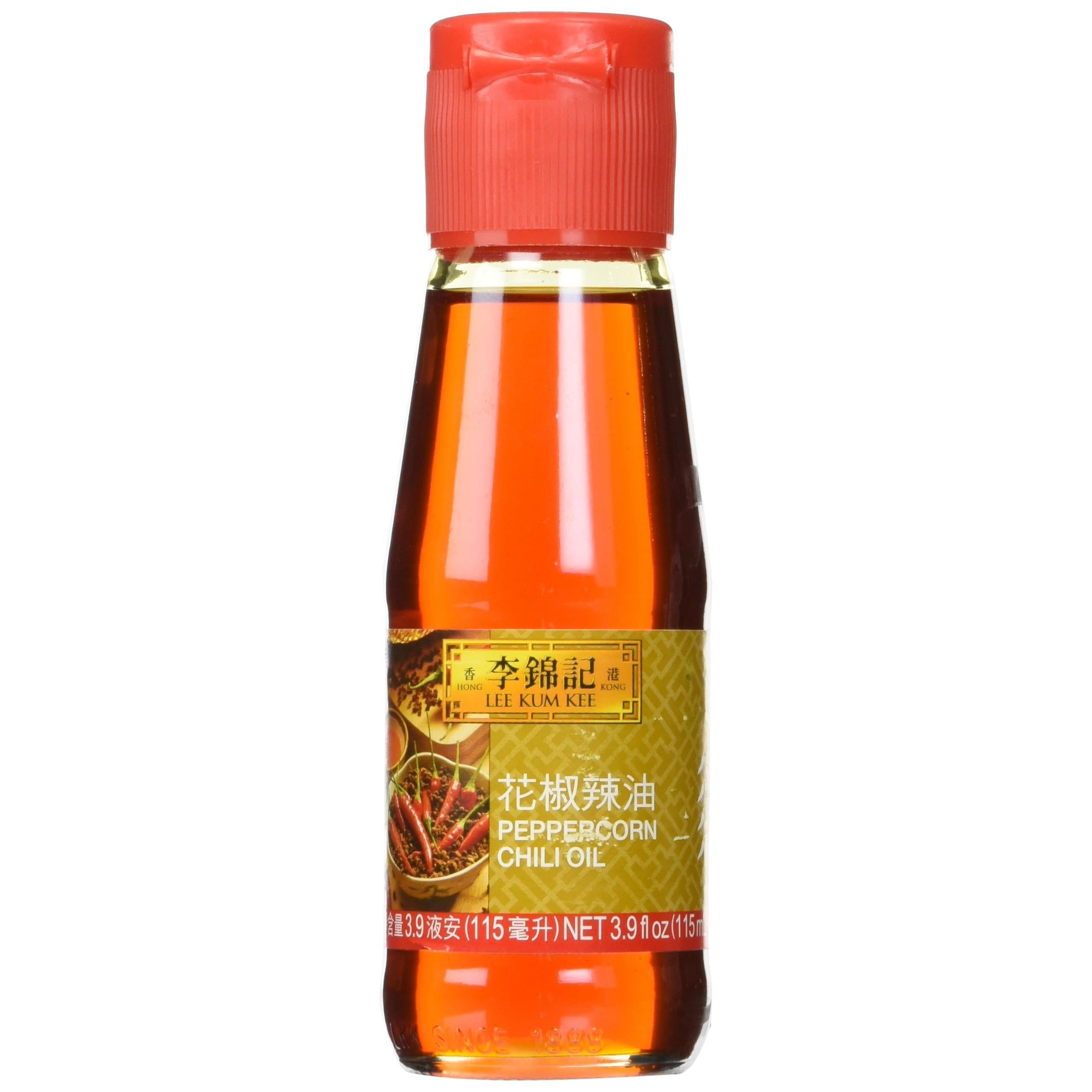 Lee Kum Kee Brand Peppercorn Chili Oil in 3.9fl oz (115ml) bottle