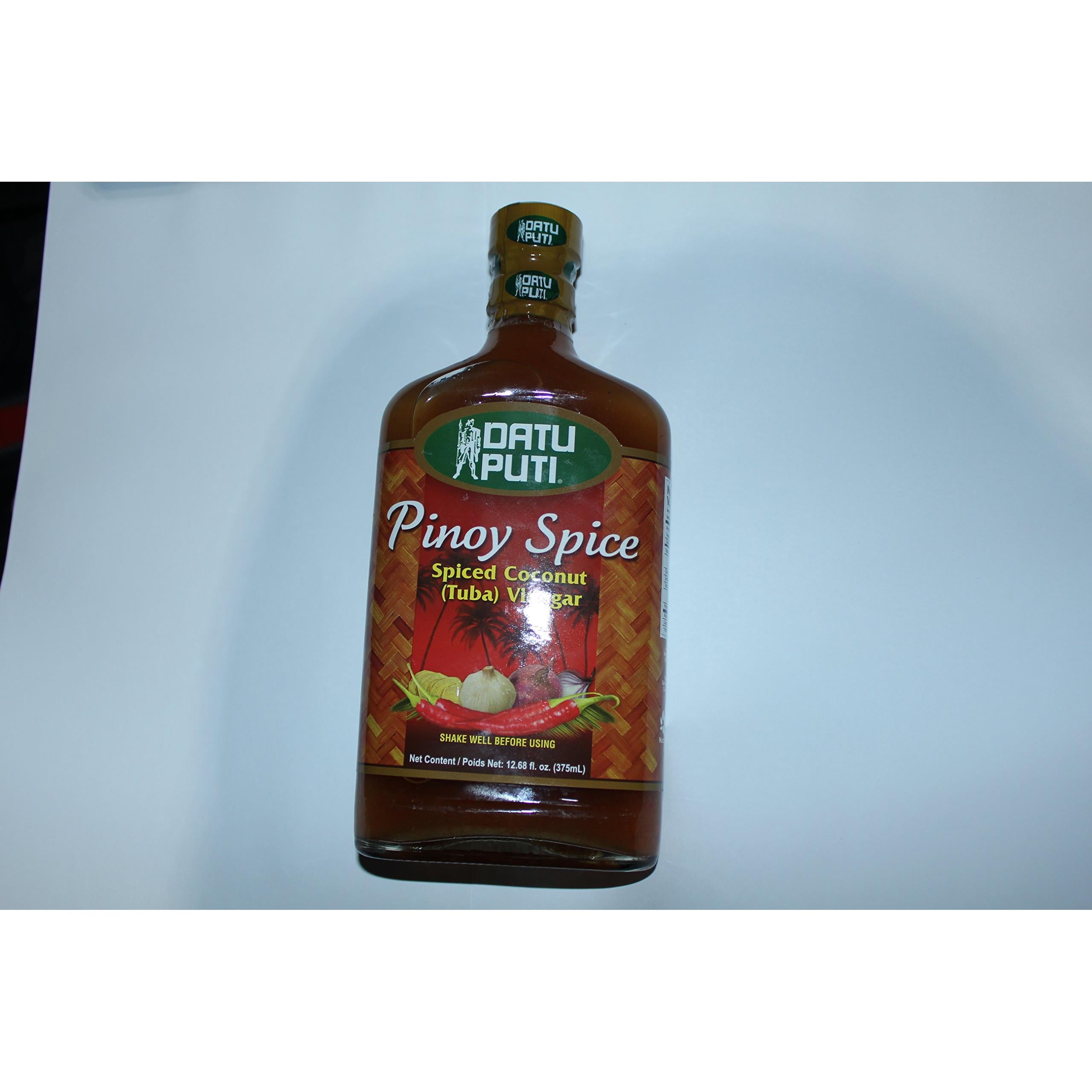 Datu Puti Pinoy Spice (Tuba) Vinegar Pack of Three Bottle 12.68 Oz Per Bottle