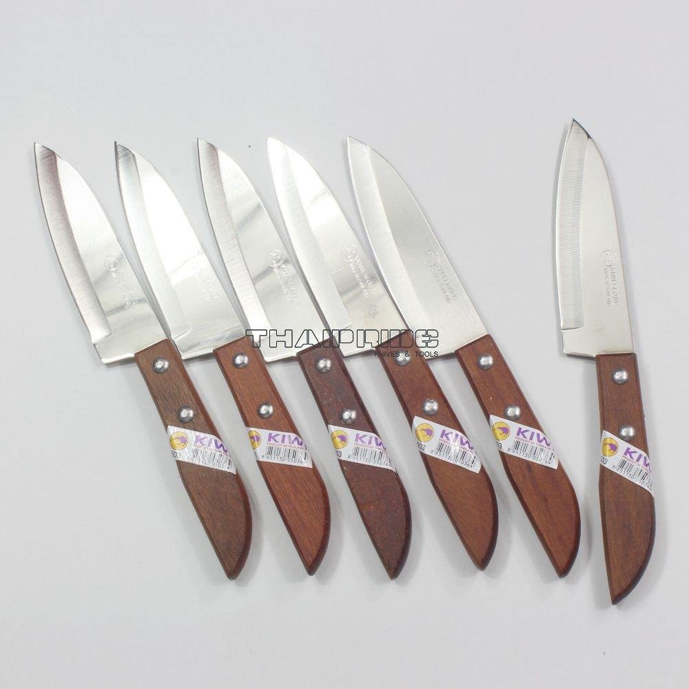 Thai Kitchen Steak Knives Stainless Steel Knives Kiwi 503 6 Pcs per Set