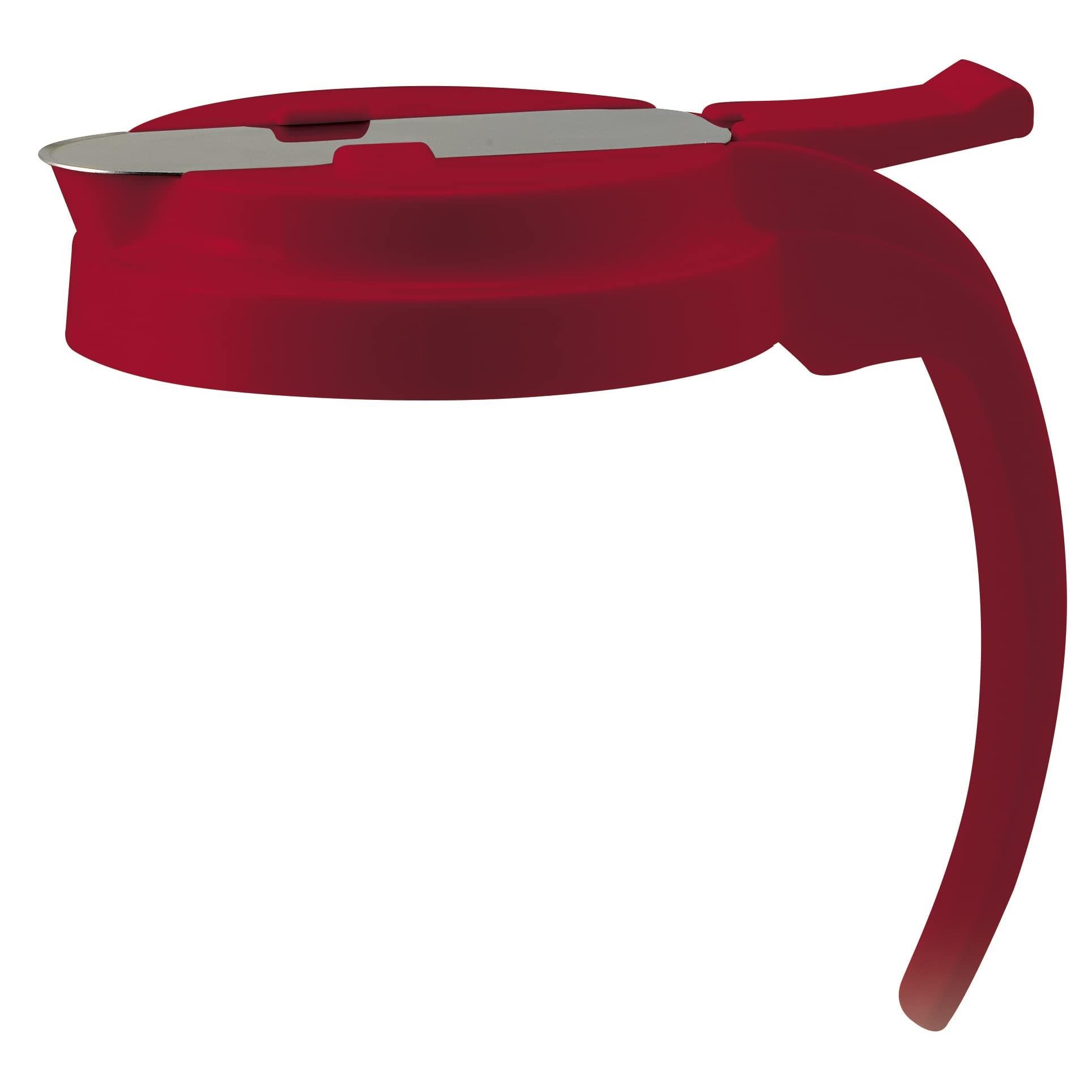 Winco PSUD-Rlid, Plastic Lid For 32 And 48 Oz Syrup Dispensers, Red