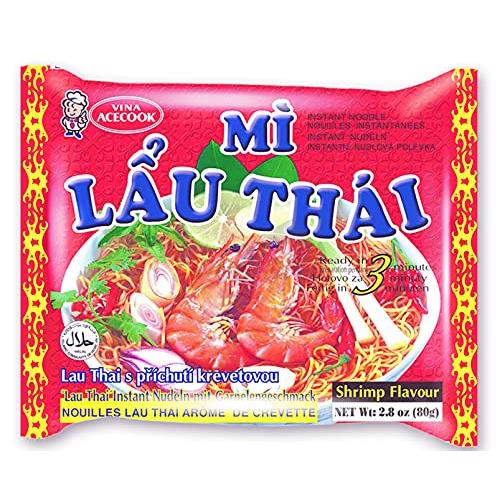 Acecook Mi Lau Thai Shrimp Instant Noodles (15 Pack, 44oz)