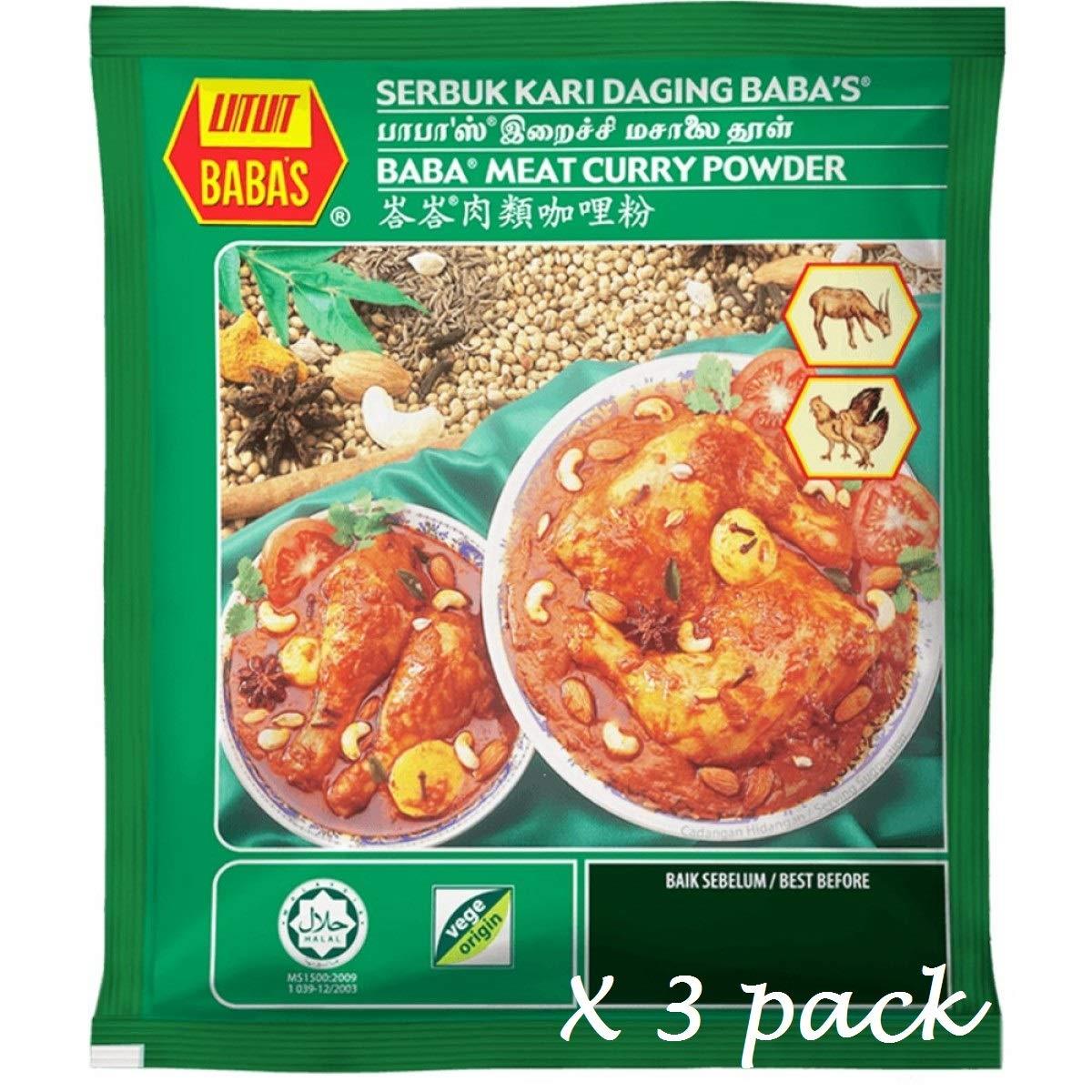 Baba's Powder 250g (Meat Curry, 3 Packs)