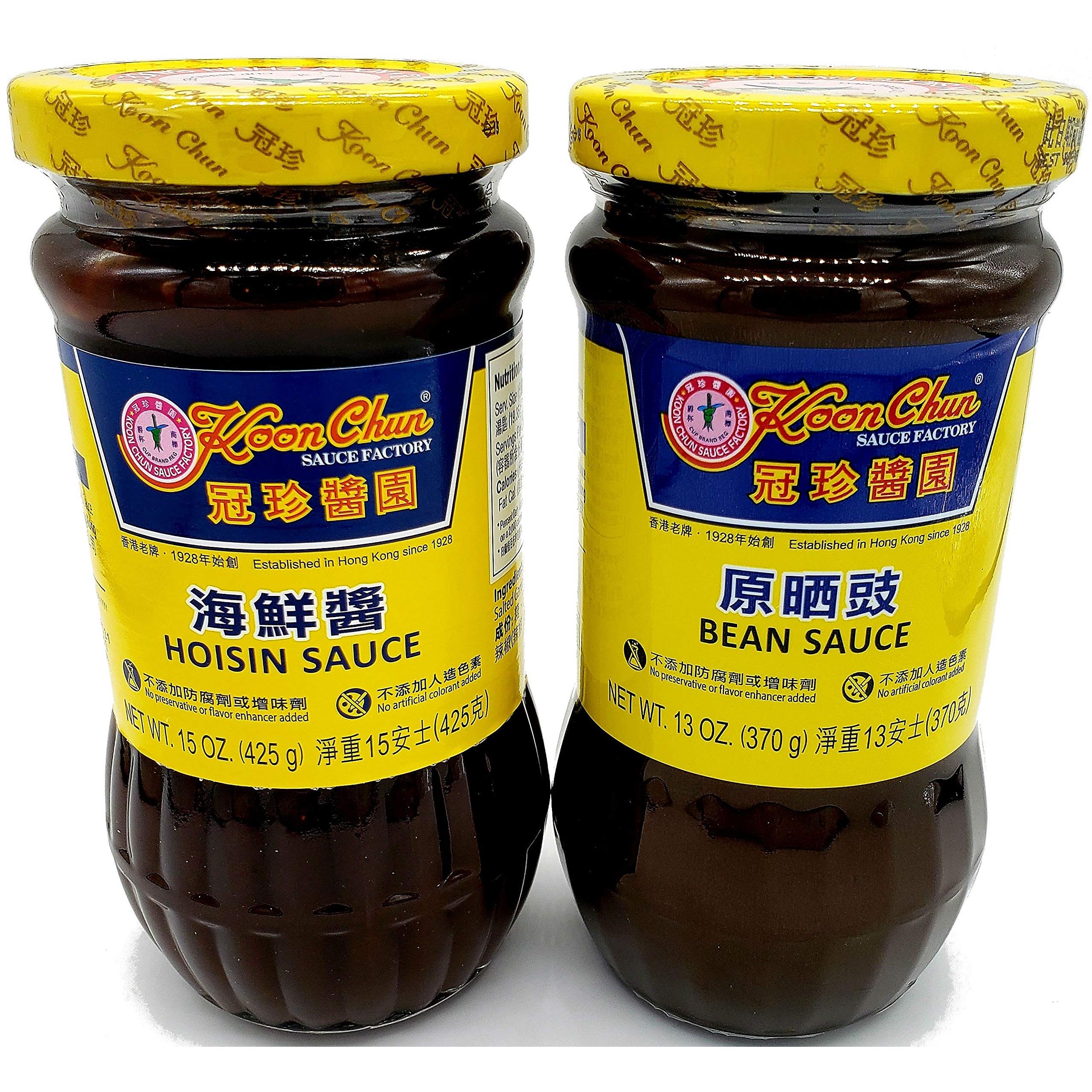 Koon Chun Hoisin and Bean Sauce Combination Pack | Chinese Sauces and Condiments | Authentic Flavor