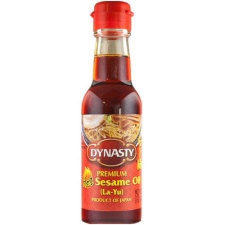 Dynasty Premium Hot Sesame Oil (La- Yu) 5oz Pack of 3