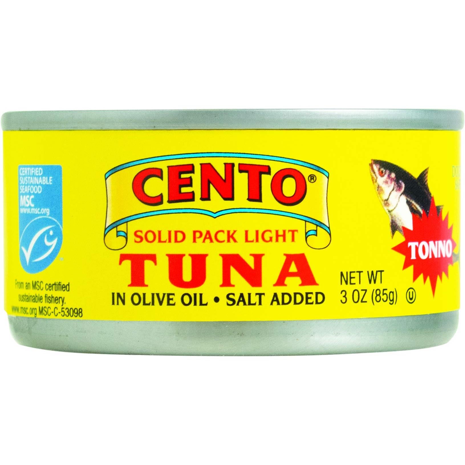 Cento Solid Packed Tuna In Olive Oil, 3 oz (Pack of 12)