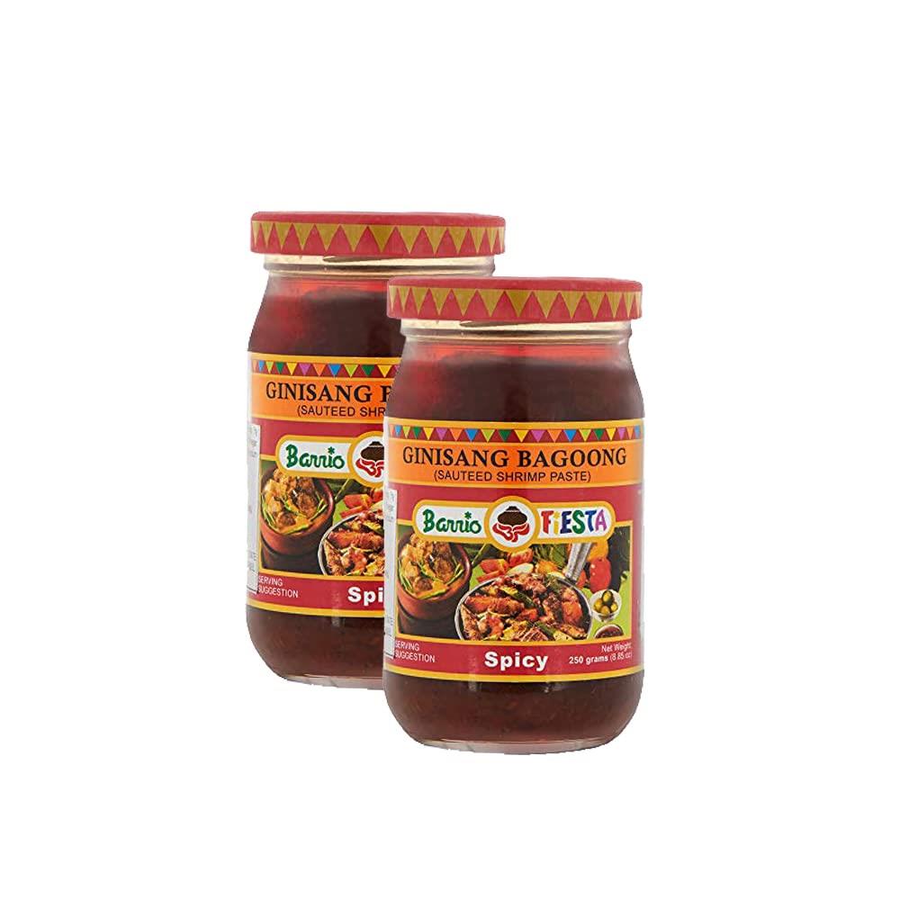 Barrio Fiesta Ginisang Bagoong Sauteed Shrimp Paste - Spicy 8.85oz (250g), 2 Pack