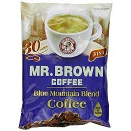 Mr. Brown 3 in 1 Instant Coffee 30 Sachets (Blue Mountain, 2 Packs)
