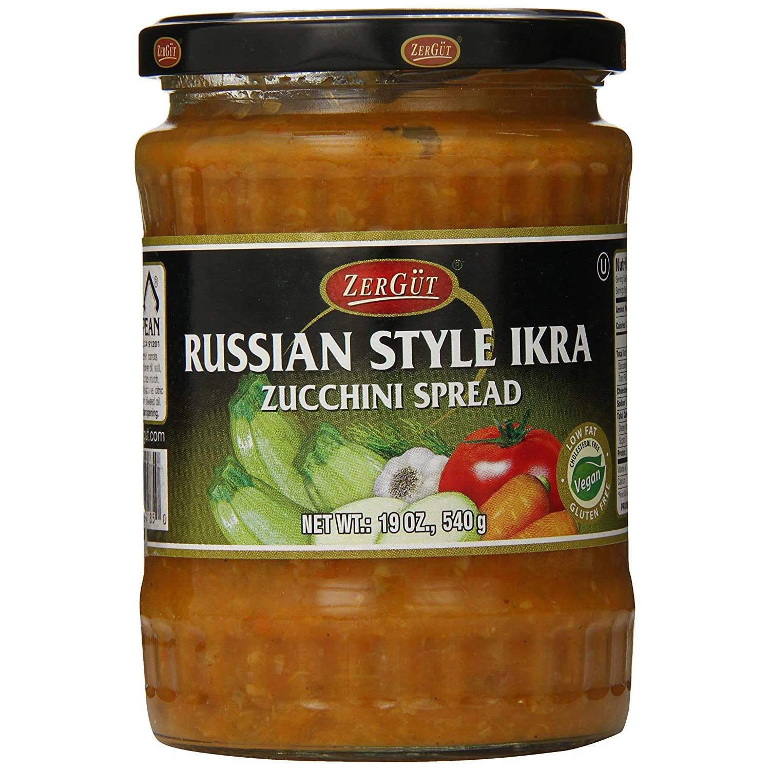 Zergut Russian Style Ikra Zucchini Spread - Bulgaria - 19oz/540g - Pack of 1