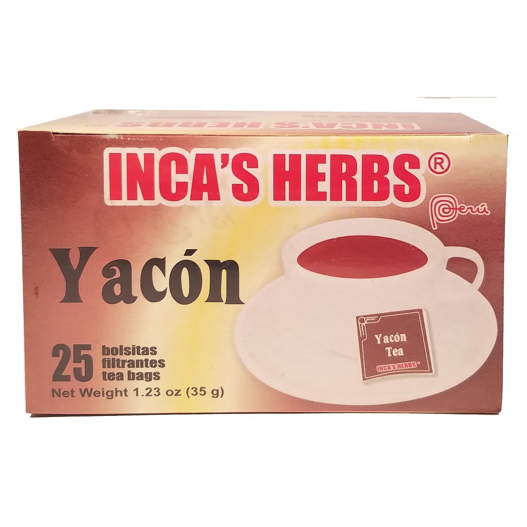 Inca's Herb Yacon Tea in Bags - 1.23 Oz - 35 g