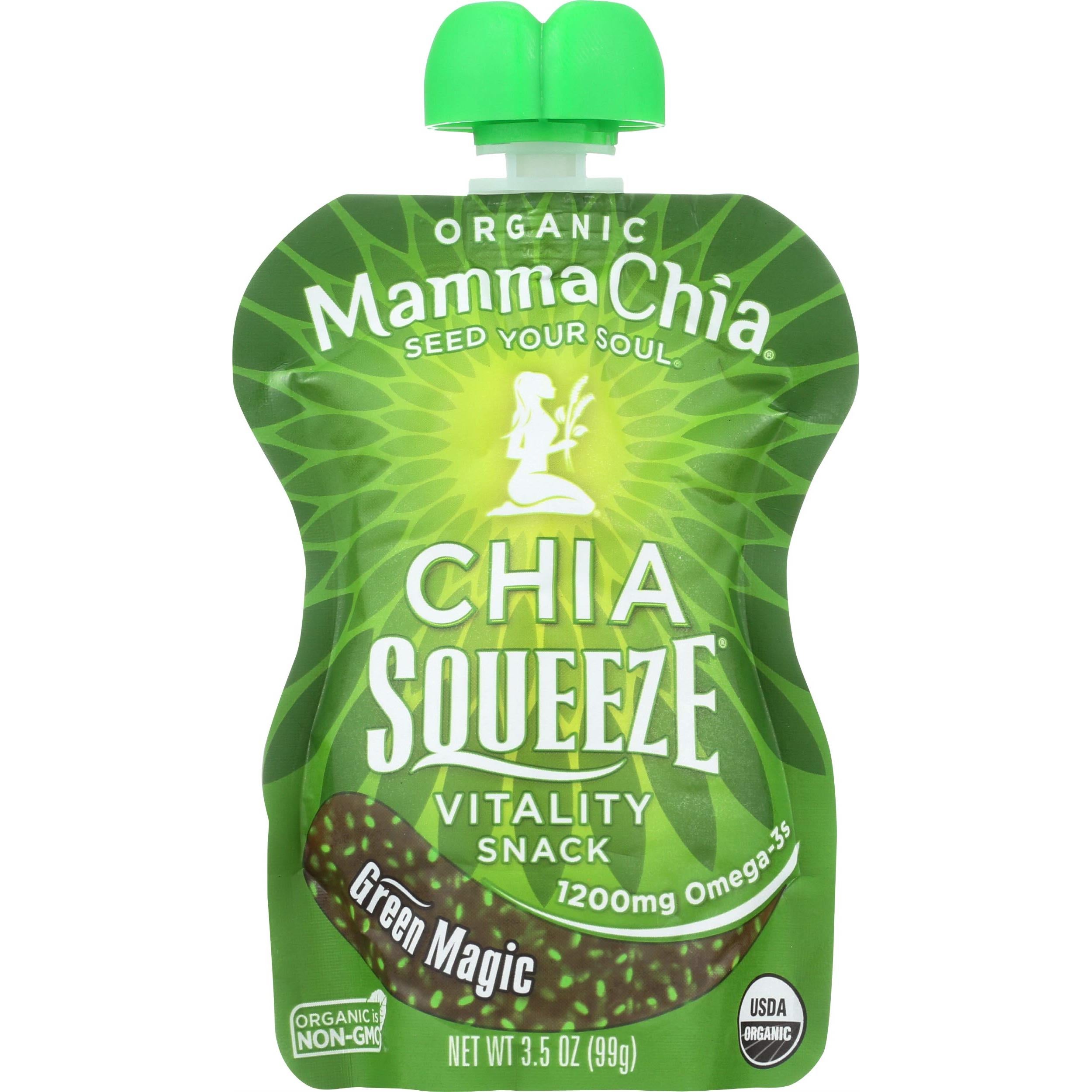 MAMMA CHIA Chia Sqze Snack Green Magic, 3.5 OZ