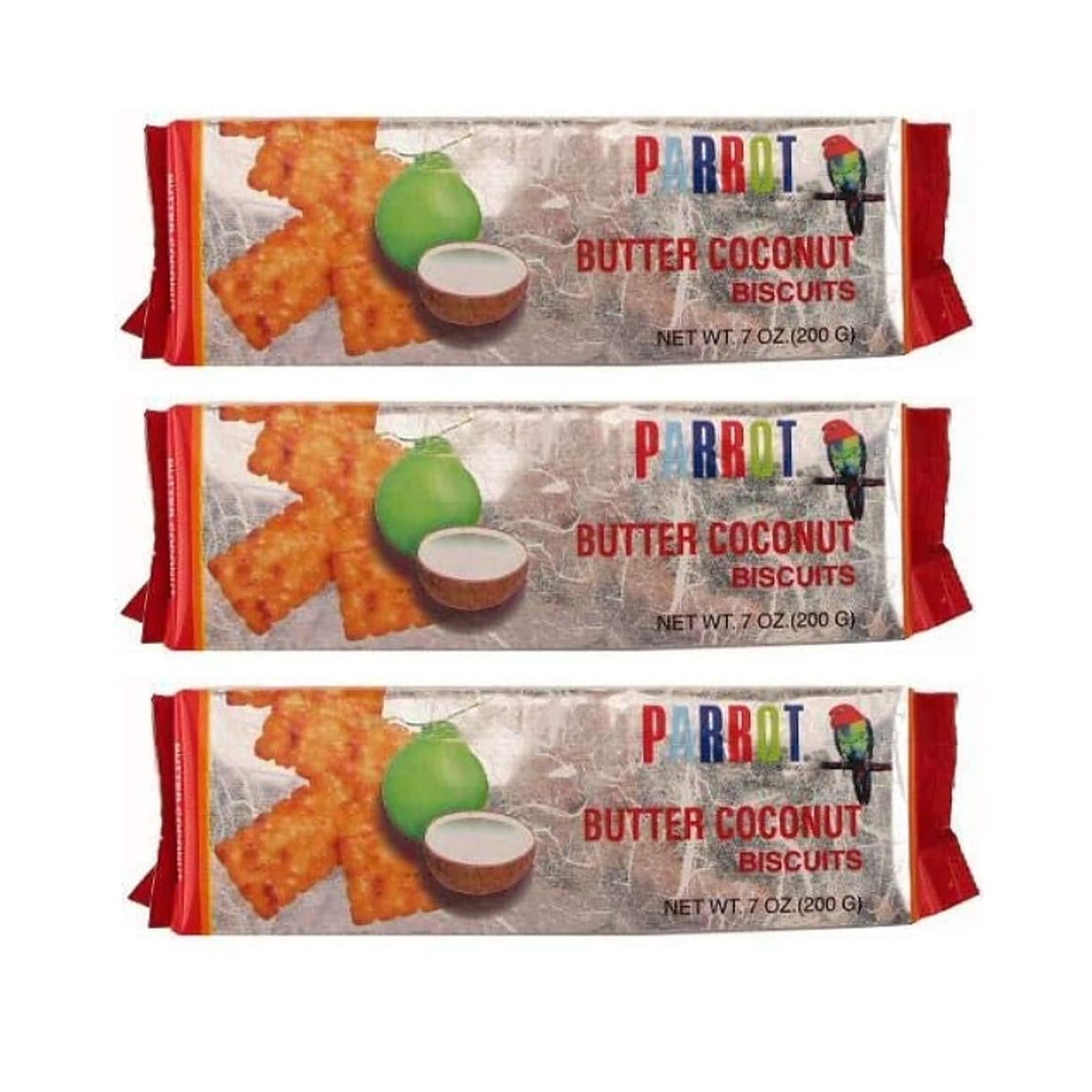 Parrot Butter Coconut Biscuits (3 Pack, Total of 21oz)