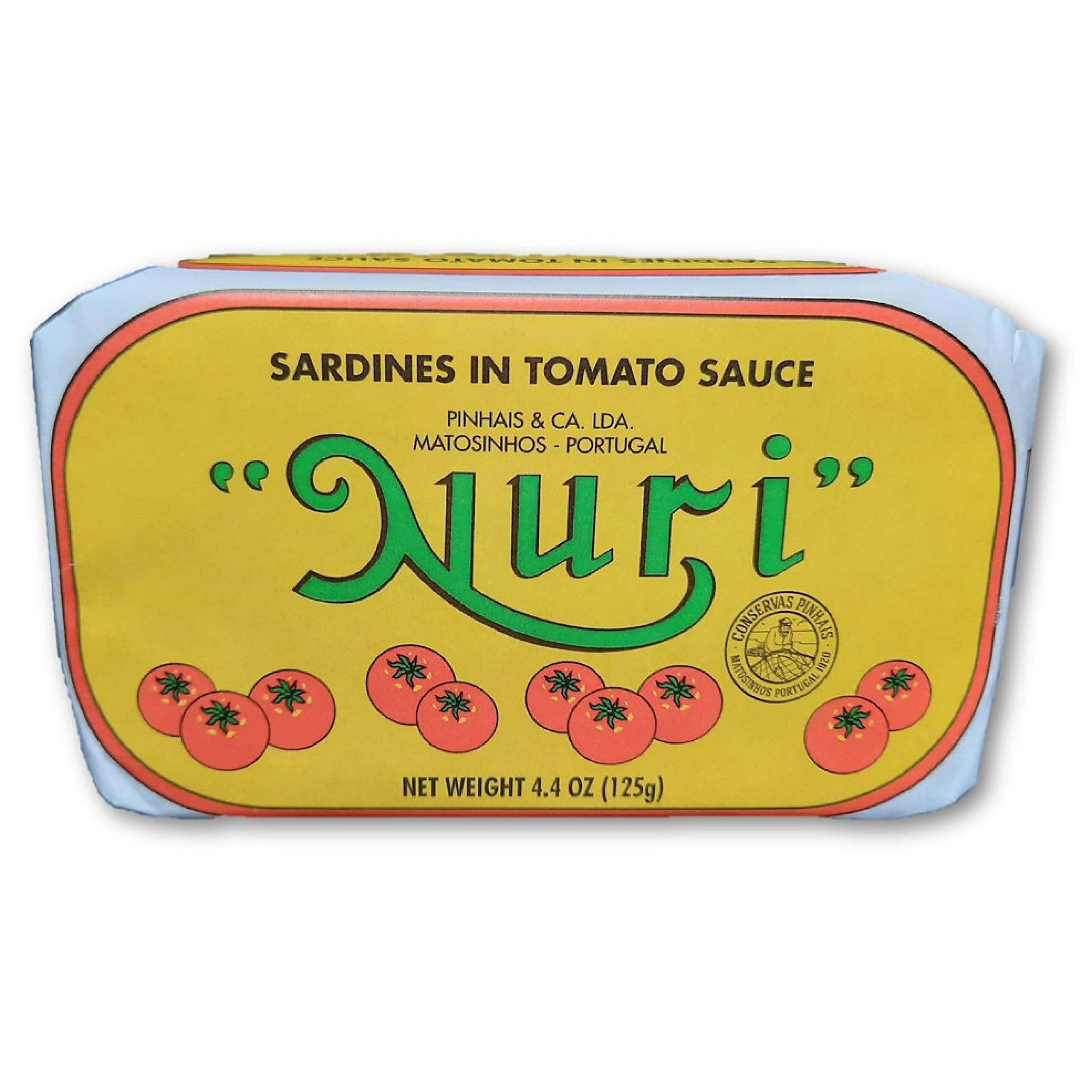 NURI Portuguese Sardines in Tomato Sauce - 4 Pack - (4.4 oz cans)