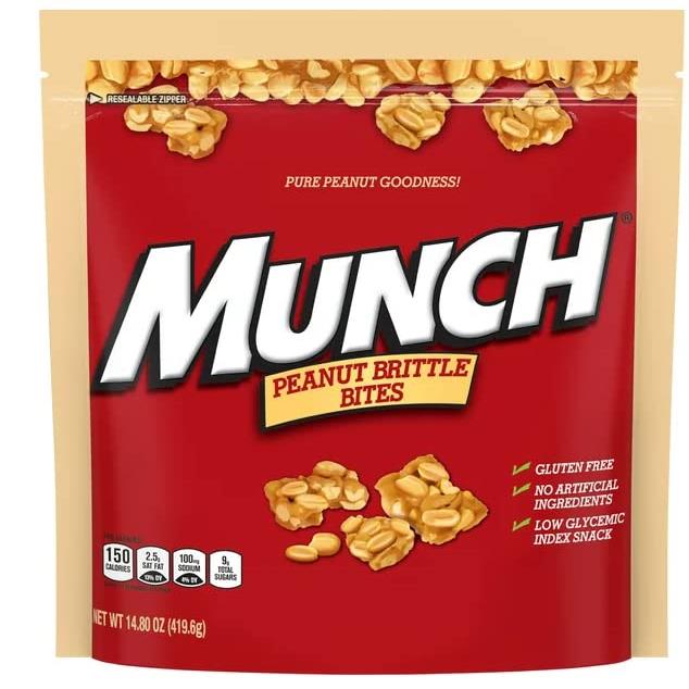Munch Peanut Brittle Bites, 14.8 oz (Pack Of 2)