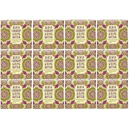Greenwich Bay Trading Company 1.9oz Soap Bulk Packs of 12 (Black Currant & Olive Butter)