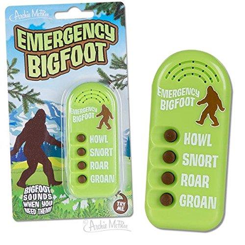 Bigfoot Gag Gift Duo - Bigfoot Action Figure and Emergency Bigfoot Electronic Noisemaker - Perfect for The Bigfoot Lover in Your Life!