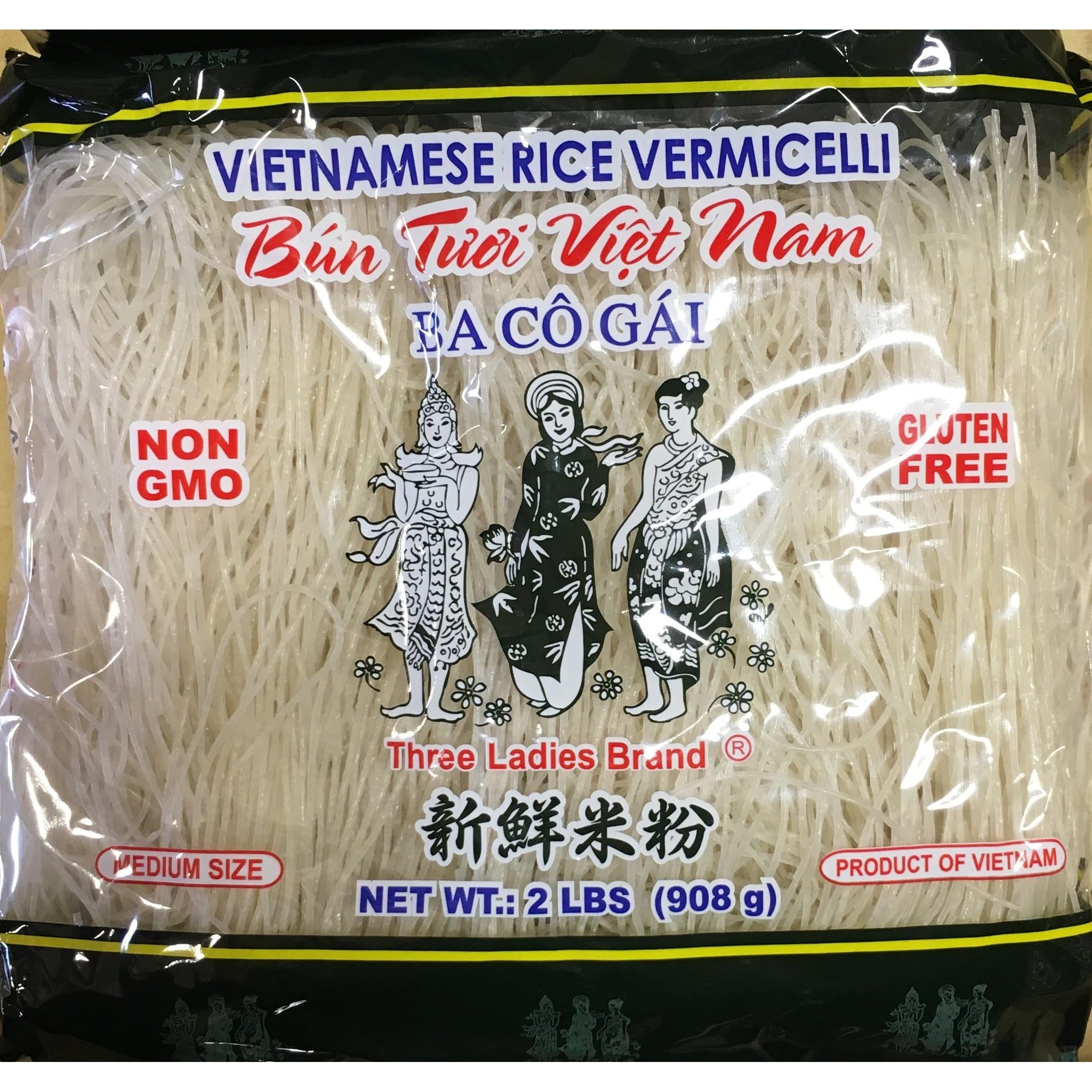 Vietnamese Rice Stick(vermicelli) Three Ladies Brand 2lbs