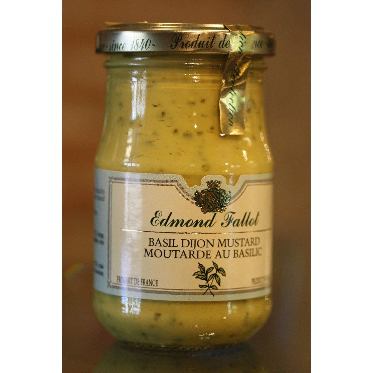 Edmond Fallot Dijon Mustard with Basil (7 ounce)