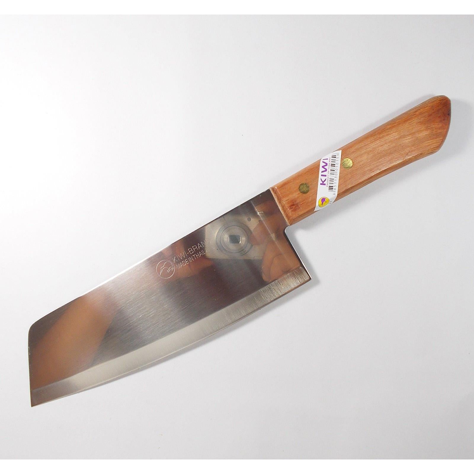 Chef's Knife Cook Knives KIWI Brand 21 Utility Thai Cutlery Steak Wood Handle Kitchen Sharp Blade 7.5" Stainless Steel