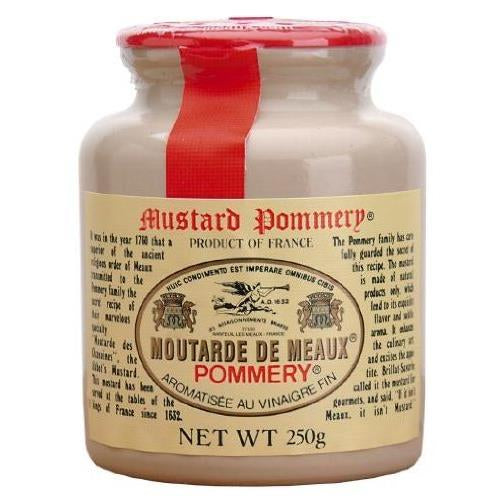 Pommery Meaux Mustard Stone Jar, 8.8-Ounce