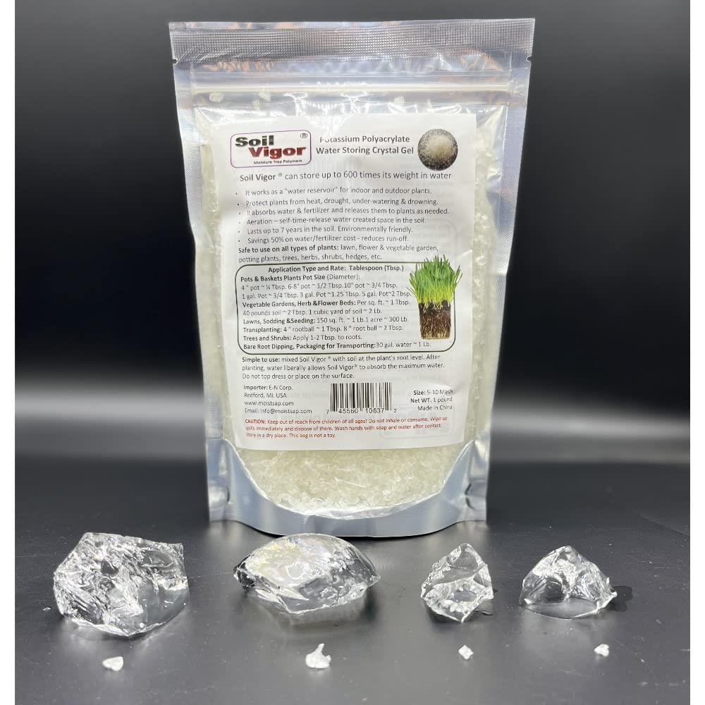 1 Pound Soil Moisture Trap Potassium Polyacrylate Polymers Soil Vigor