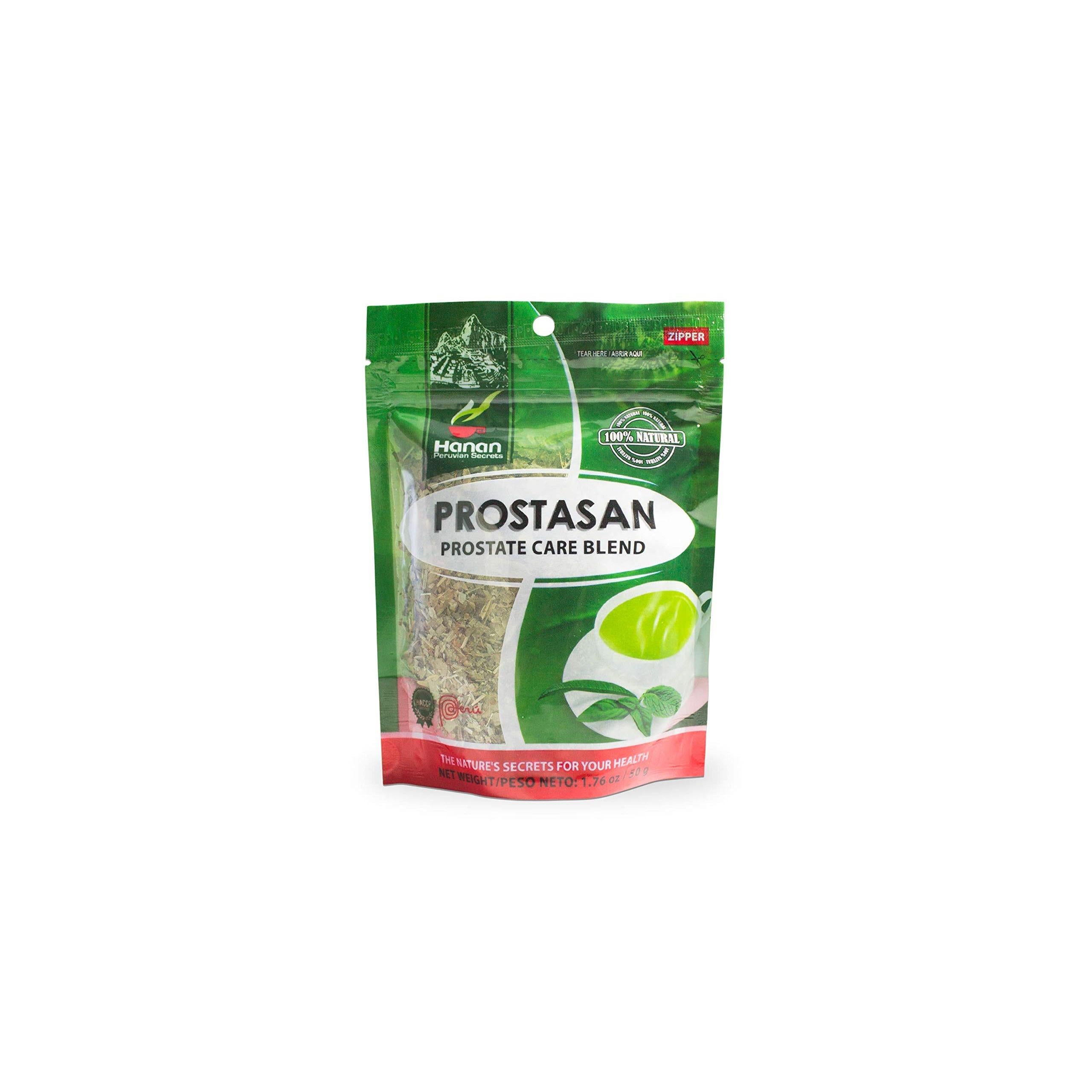 Hanan Peruvian Secrets Prostasan Herbal Tea | 100% Natural Prostate Care Blend | 1.76oz / 50g | Naturally Aids in Cleansing the Prostate and Urinary Tract