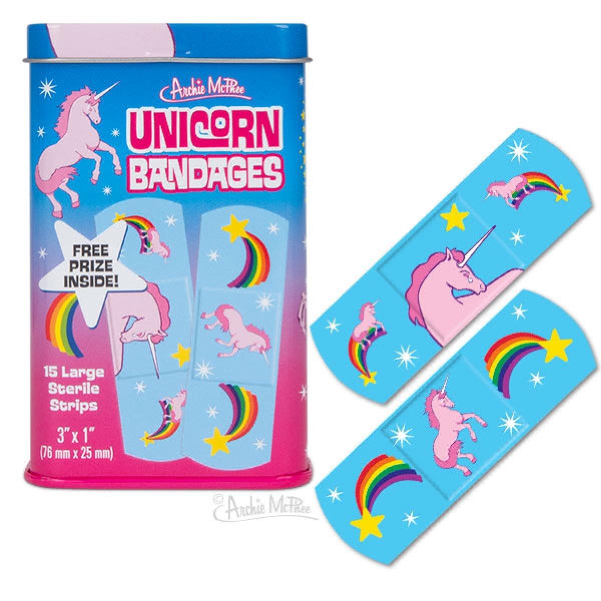 Accoutrements Enchanted Unicorn Bandages (Pack of 2 Tins - 30 Bandages Total)