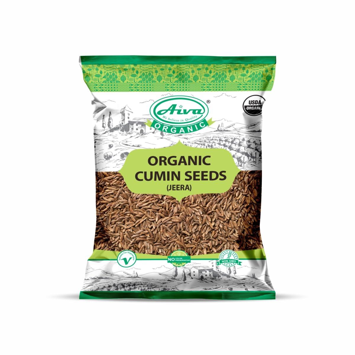 AIVA Organic Cumin Seeds (Jeera) 14 oz