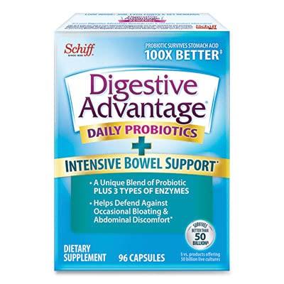 Digestive Advantage 00117DA Probiotic Intensive Bowel Support Capsule, 96 Count