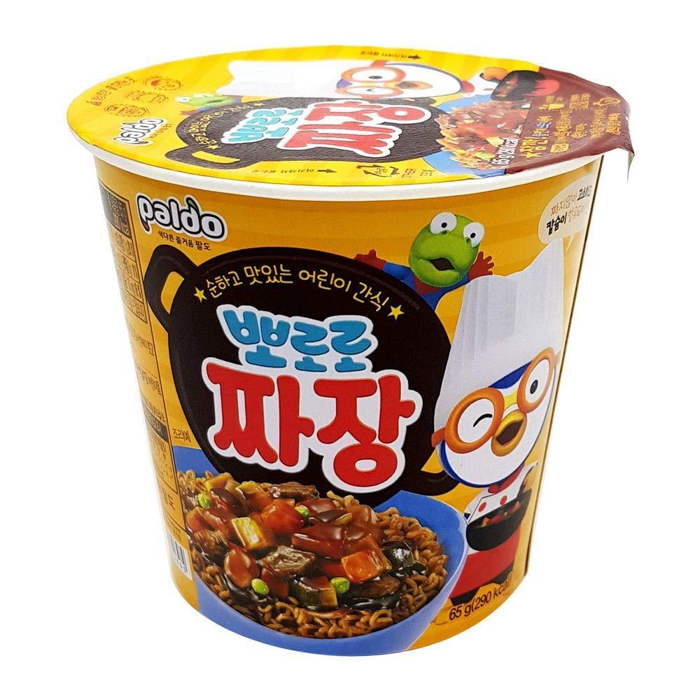[Paldo] Pororo Jjajang Cup Noodles (Pack of 6) / Korean food / Korean ramen / K-food (overseas direct shipment)