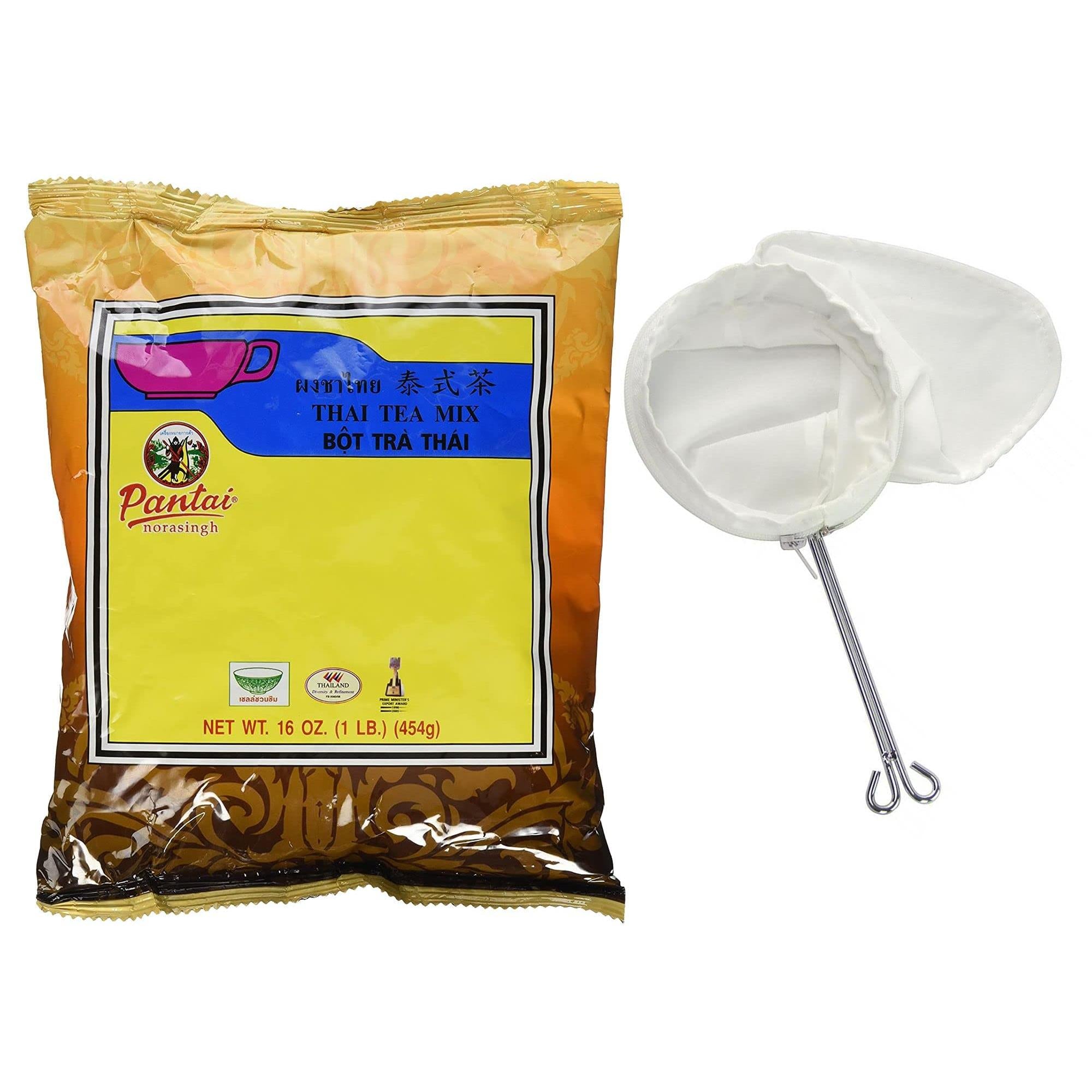 Thai Milk Tea with Instant Tapioca Pearls - Authentic Thai Milk Bubble Tea Kit with Low Calorie