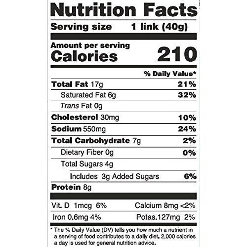 Wing Wing Chinese Style Pork Sausage Lap Cheong (16oz x3/Pack of 3) 荣荣腊肠/白油肠