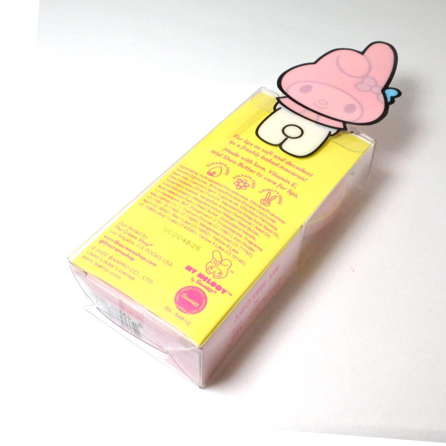 The Creme Shop 1 My Melody Macaron Lip Balm - Moisturizing + Nourishing Vitamin E + Shea Butter [ My Melody : MMLB8388 ] Made Pink