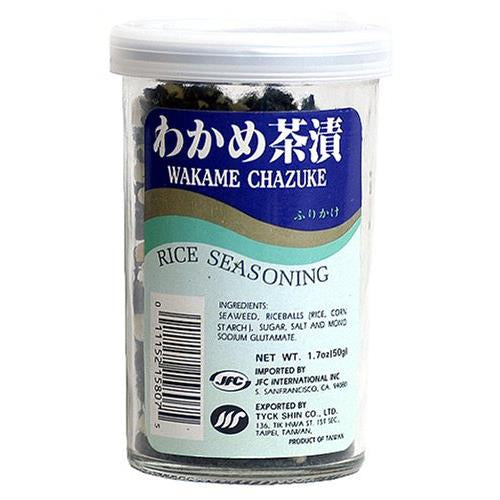 JFC Wakame Chazuke Rice Seasoning, 1.7-Ounce Bottle (Pack of 4)