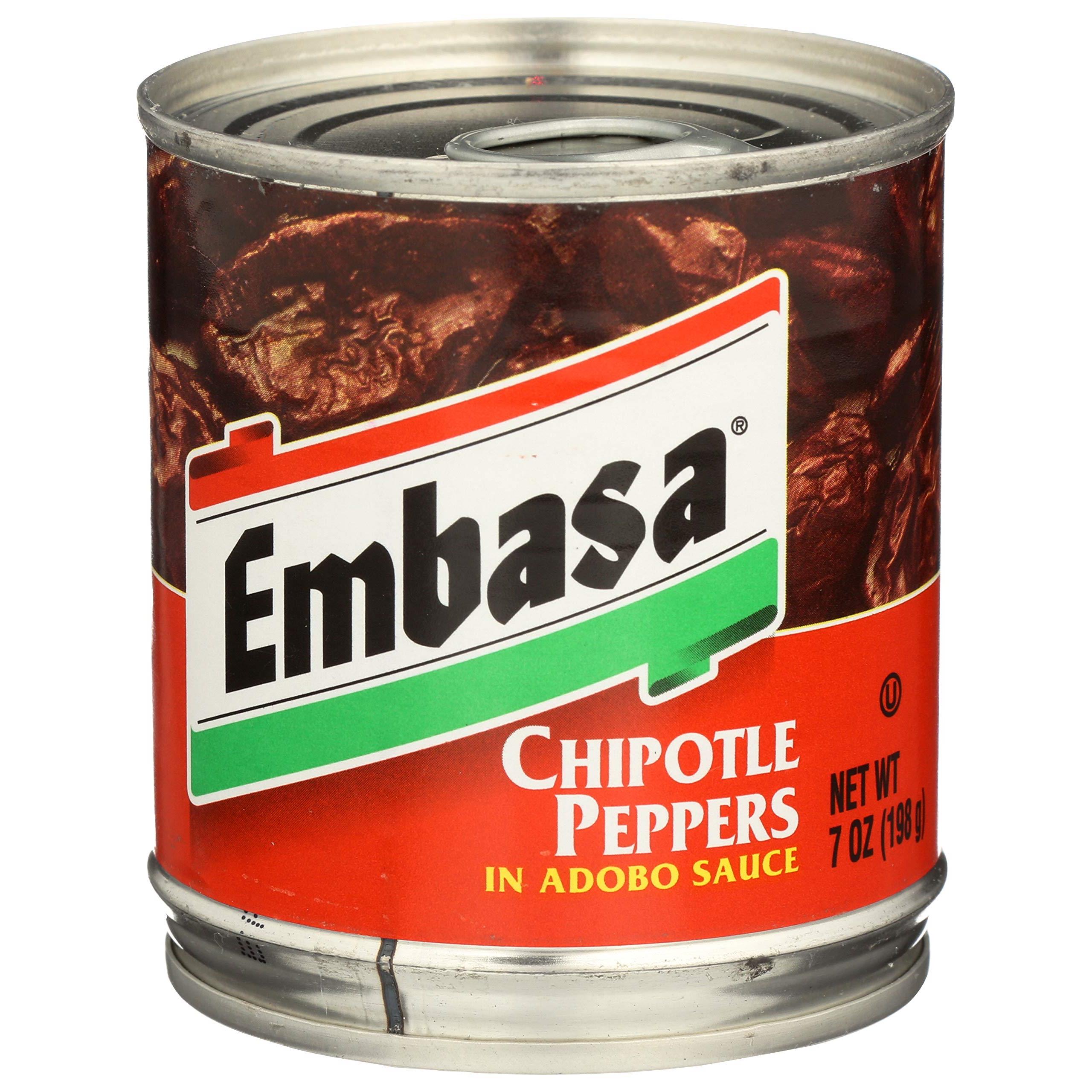 Embasa Chipotle Peppers in Adobo Sauce, 7 oz, Pack of 2