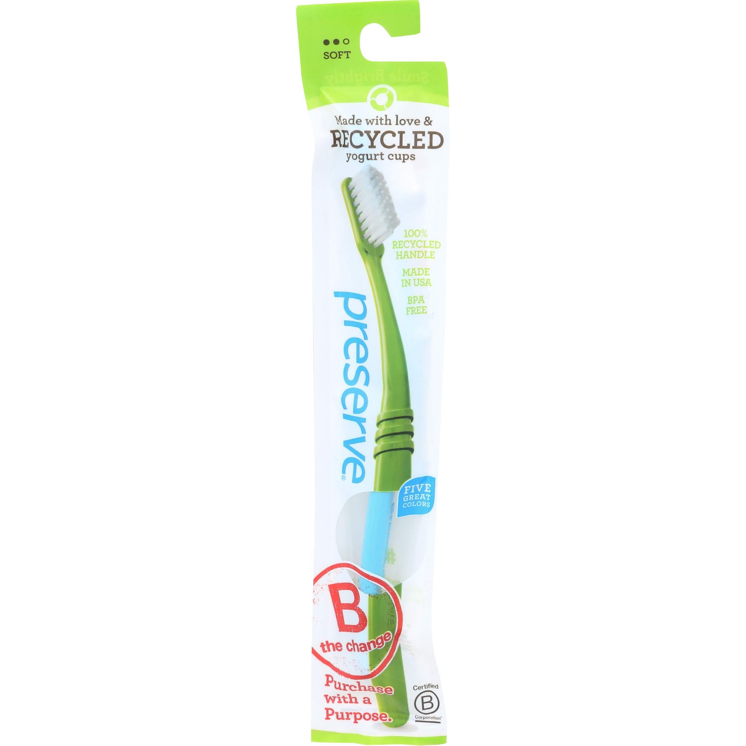 Preserve Adult Soft Toothbrush with Mailer Assorted Colors