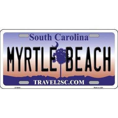 Myrtle Beach South Carolina Metal Novelty License Plate Tag LP-5414