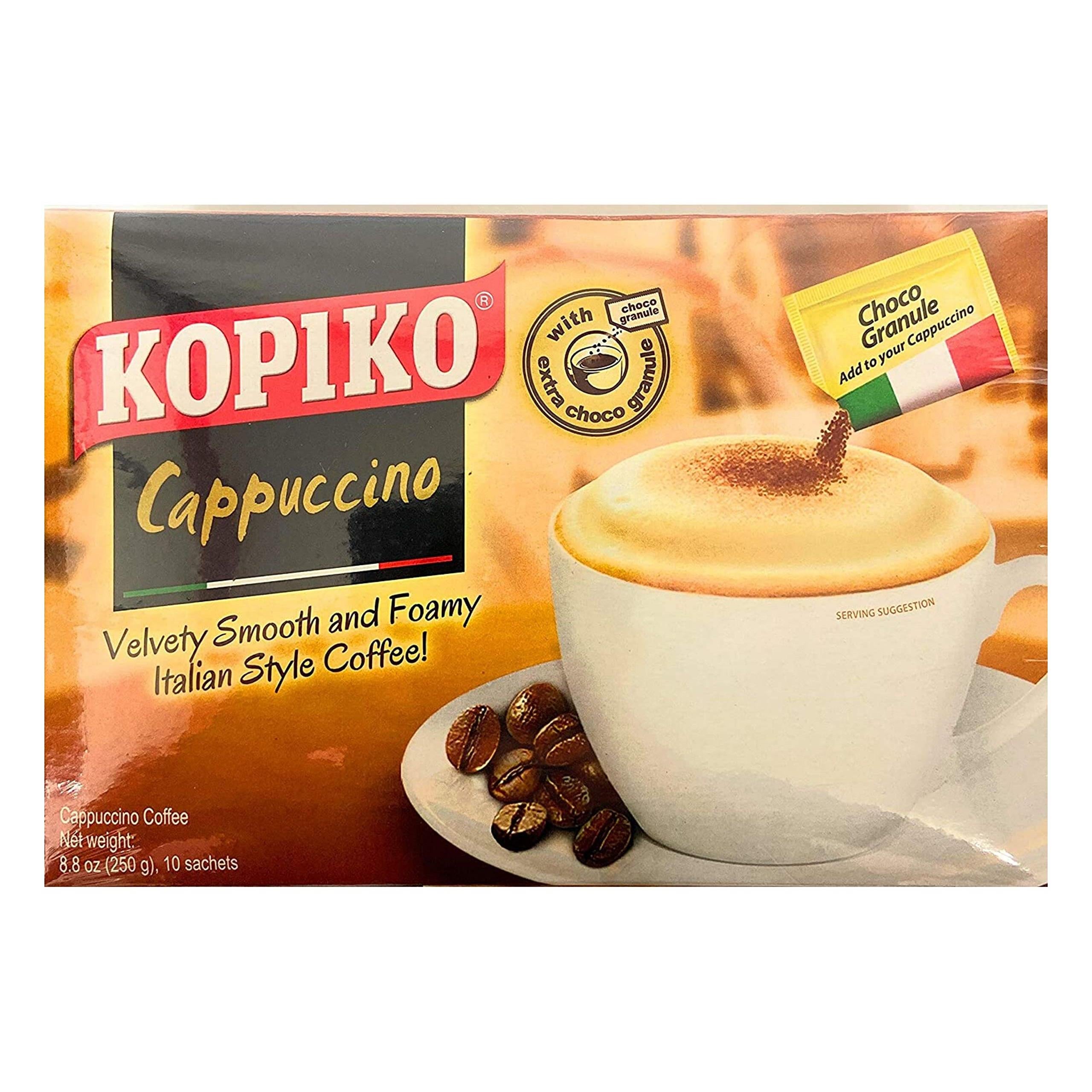 Kopiko Cappucinno Instant Coffee with Choco Ganule