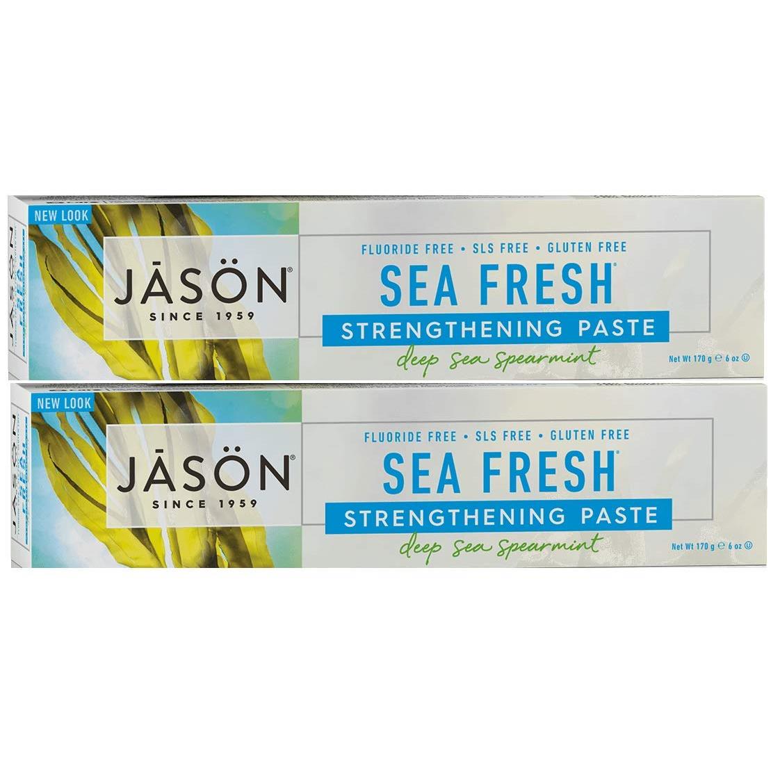 Jason Sea Fresh Toothpaste with Spearmint, and Grapefruit, 6 fl. oz. (Pack of 2)
