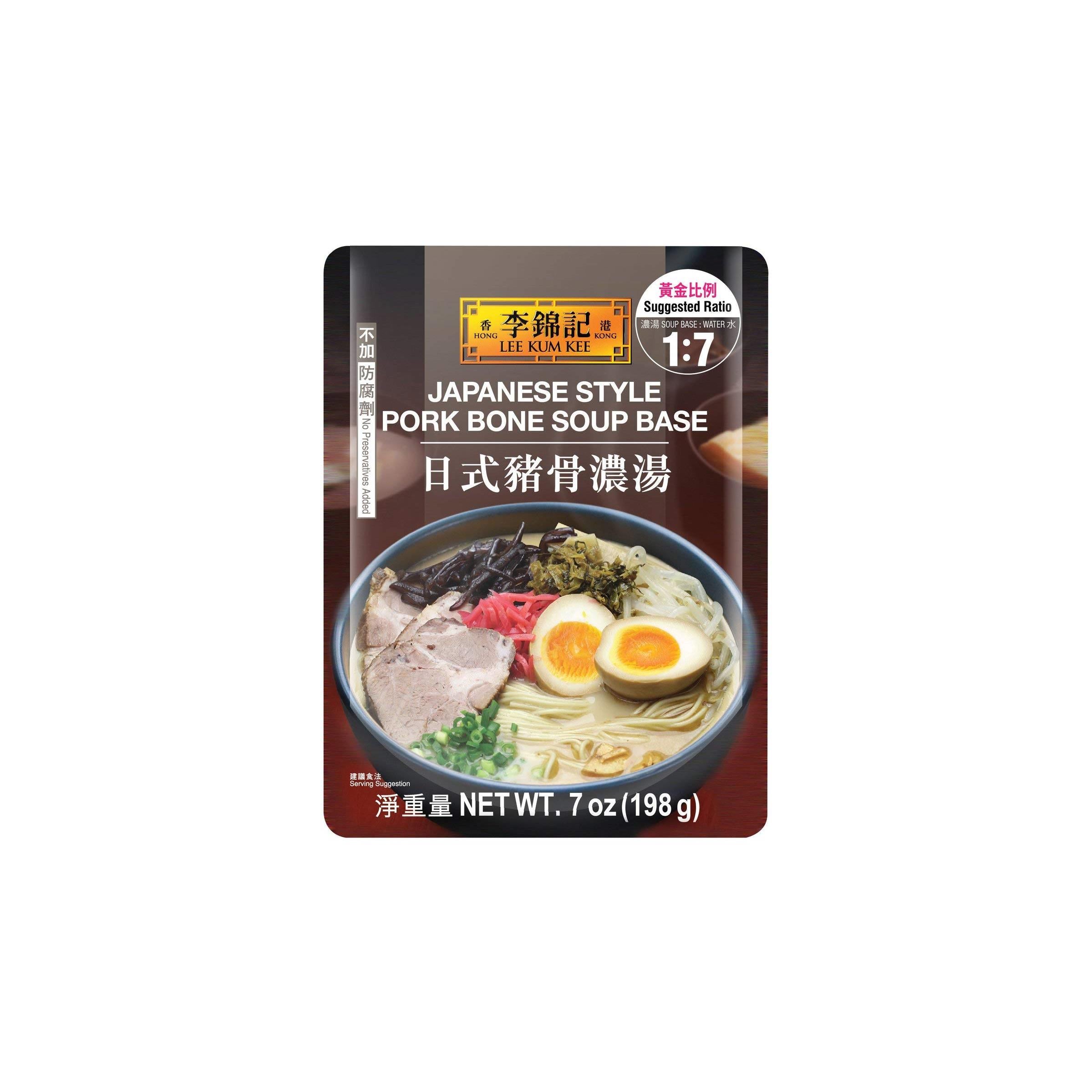 Lee Kum Kee Japanese Style Pork Bone Soup Base 李锦记日式猪骨浓汤 Net wt. 7 Oz (1)