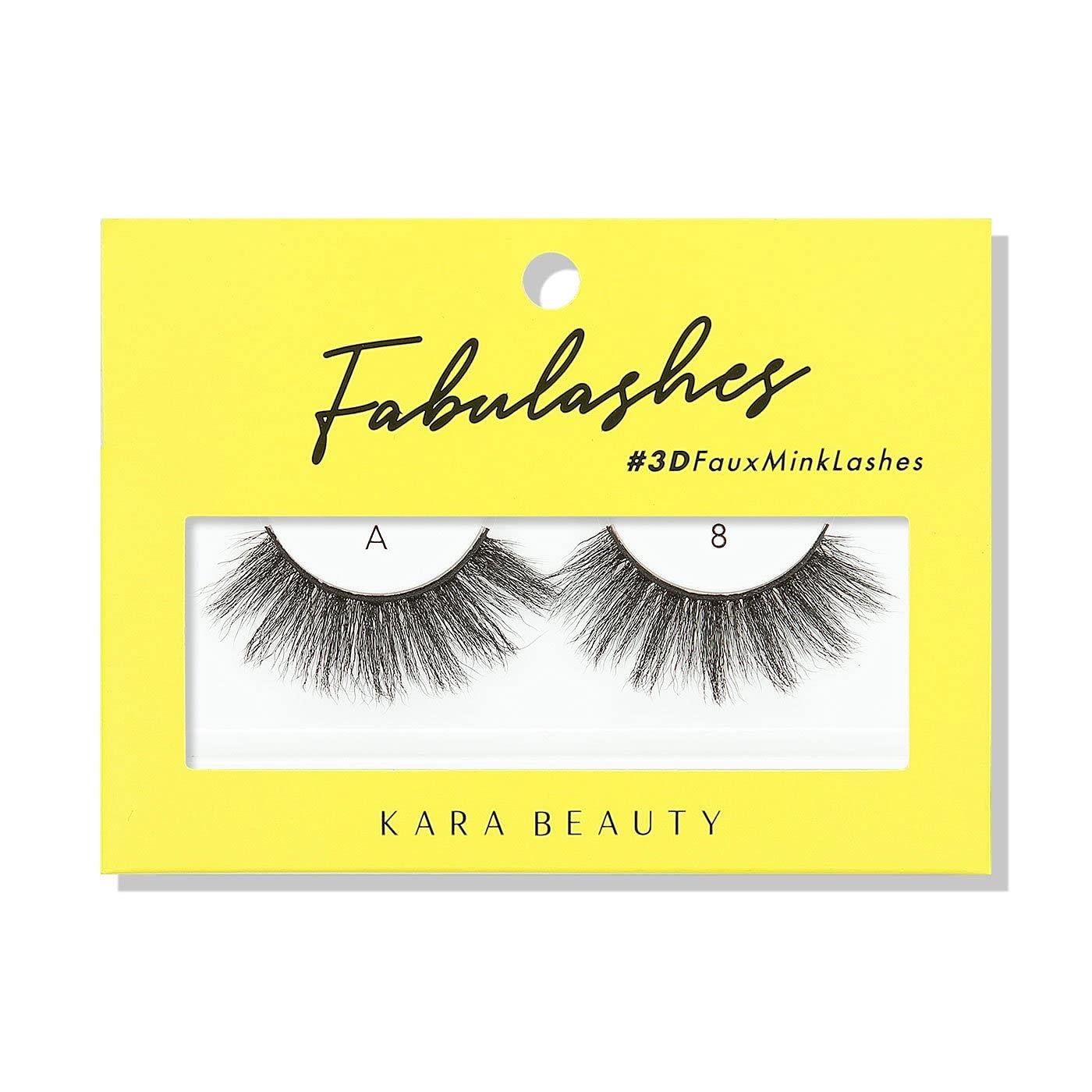 KARA BEAUTY FABULASHES 3D Faux Mink False Eyelashes - Style A8