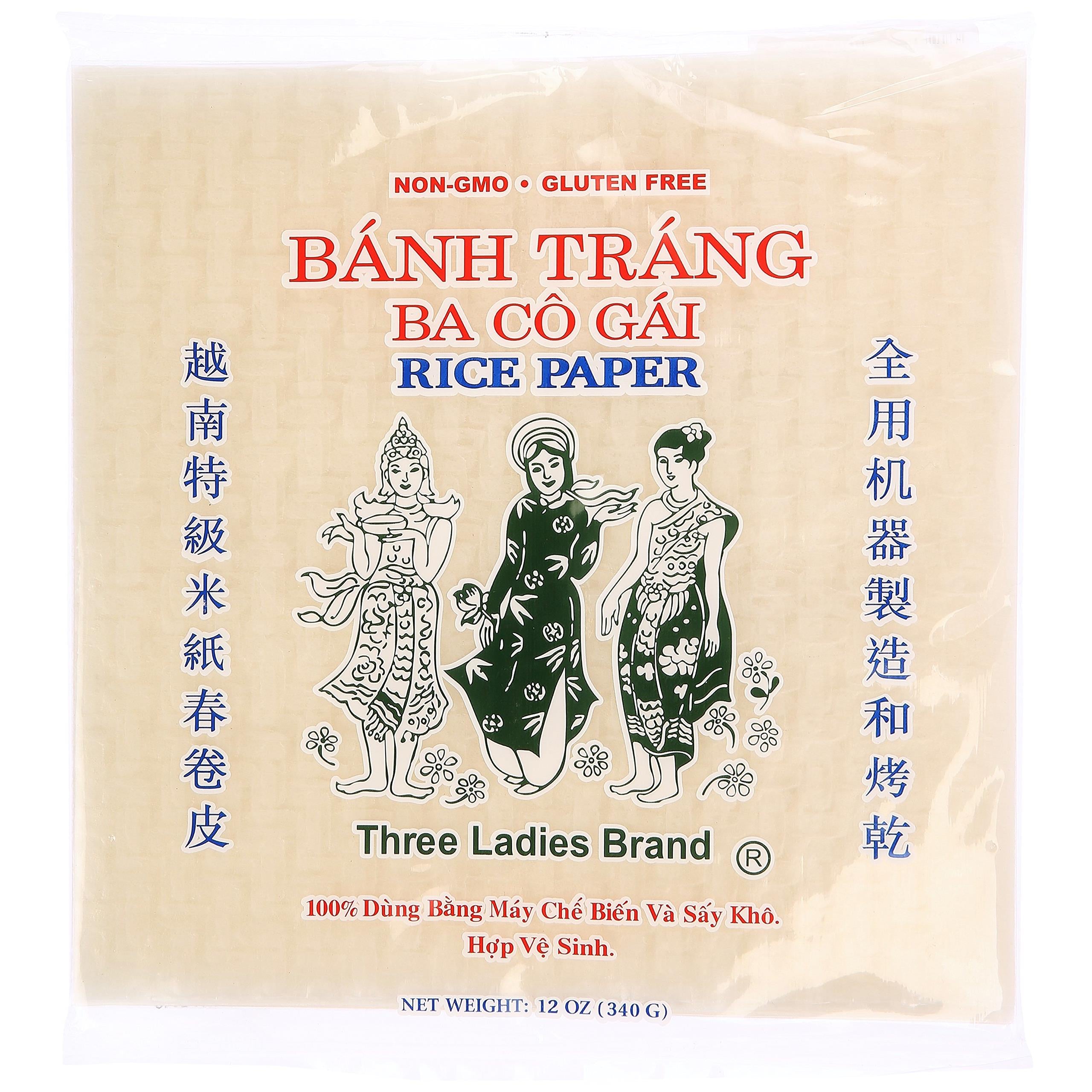 Three Ladies Brand Square Rice Paper