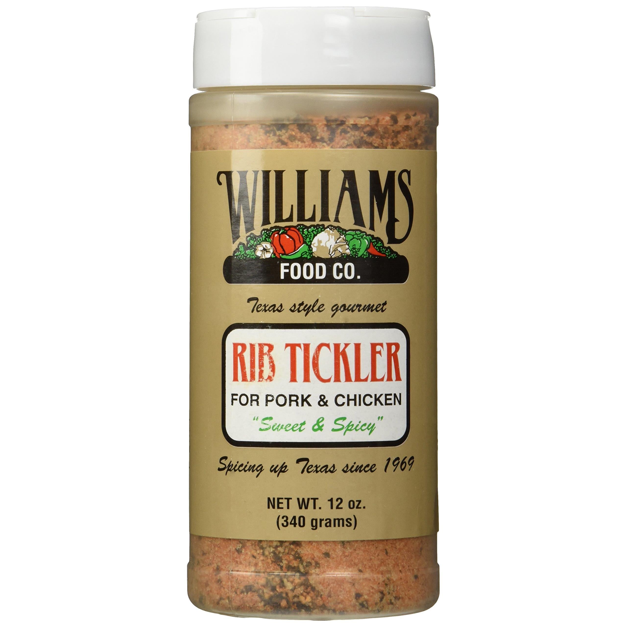 Williams Rib, Barbecue & Fajita Seasoning 12 Oz (Pack of 3) (Rib Tickler For Pork & Chicken)
