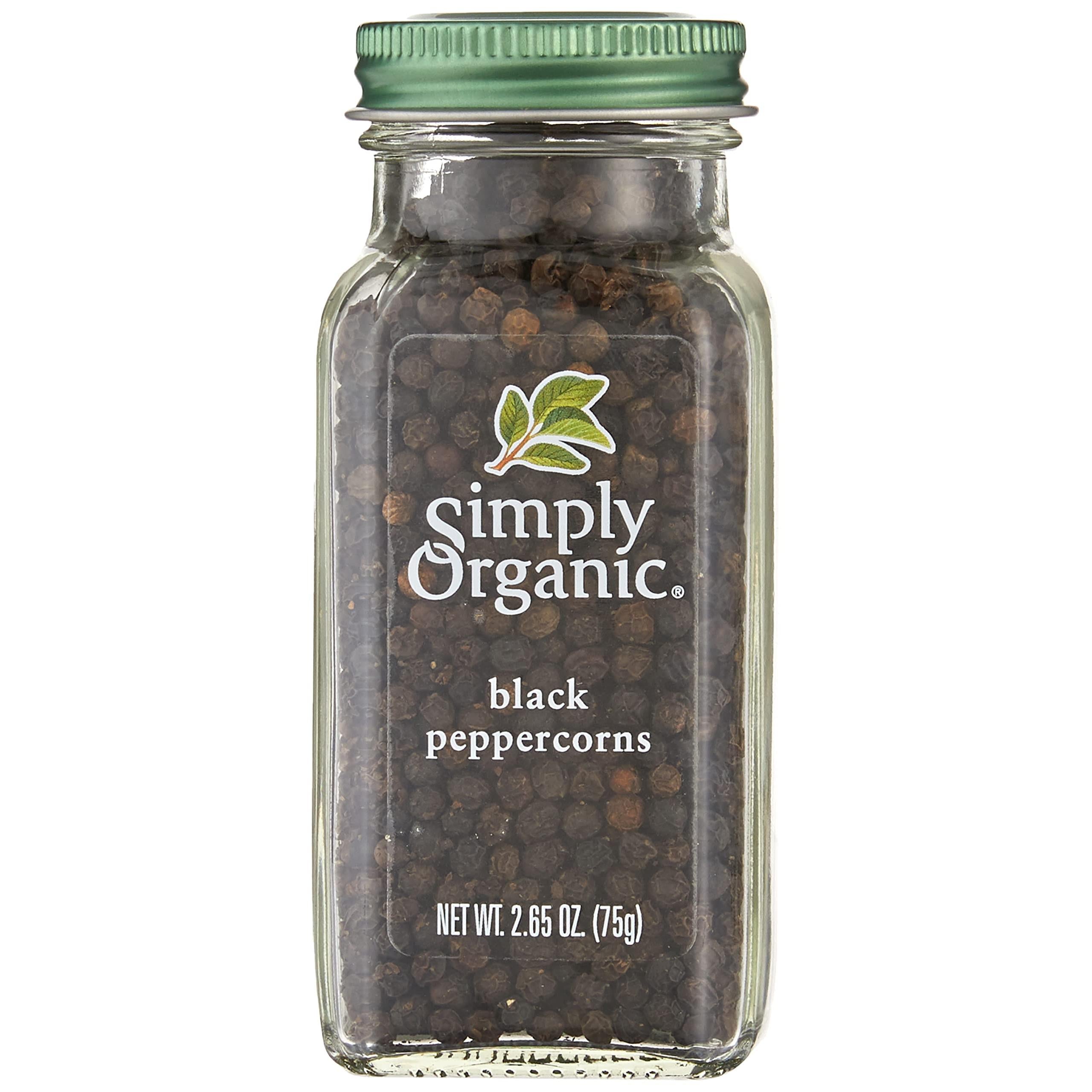 Simply Organic, Black Peppercorns, 2.65 oz