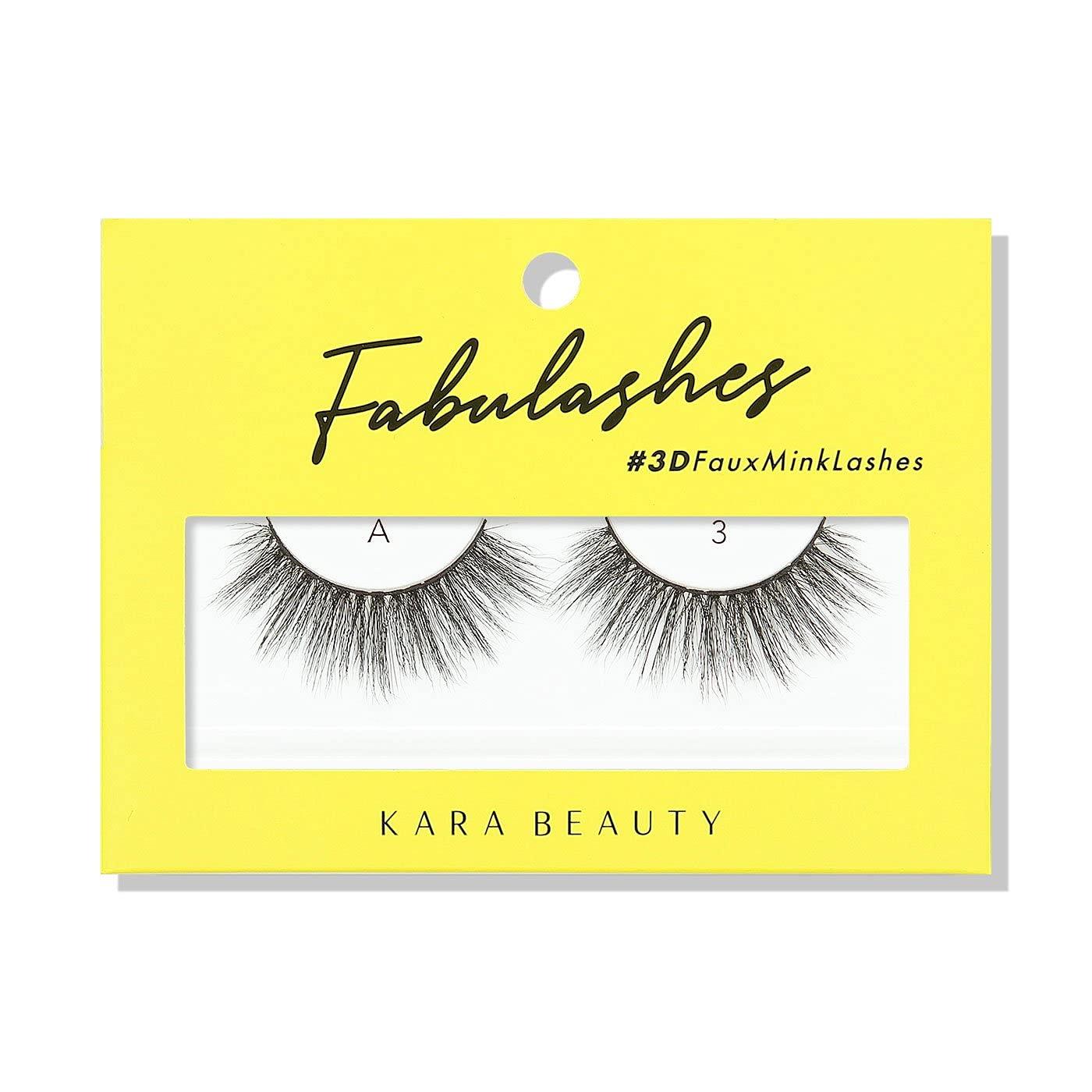 KARA BEAUTY FABULASHES 3D Faux Mink False Eyelashes - Style A3