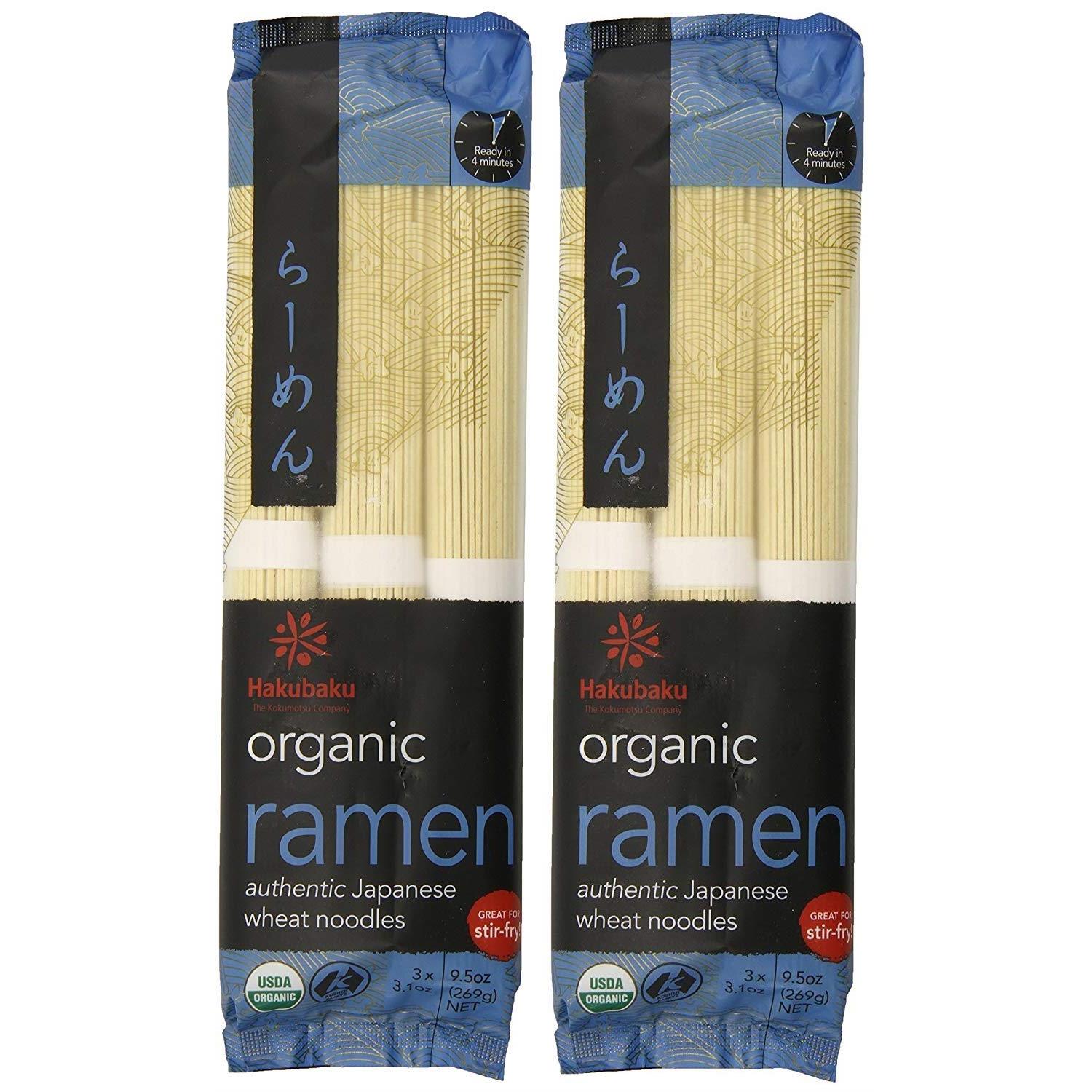 Hakubaku Organic Ramen Noodles 9.5 oz each (2 Items Per Order)