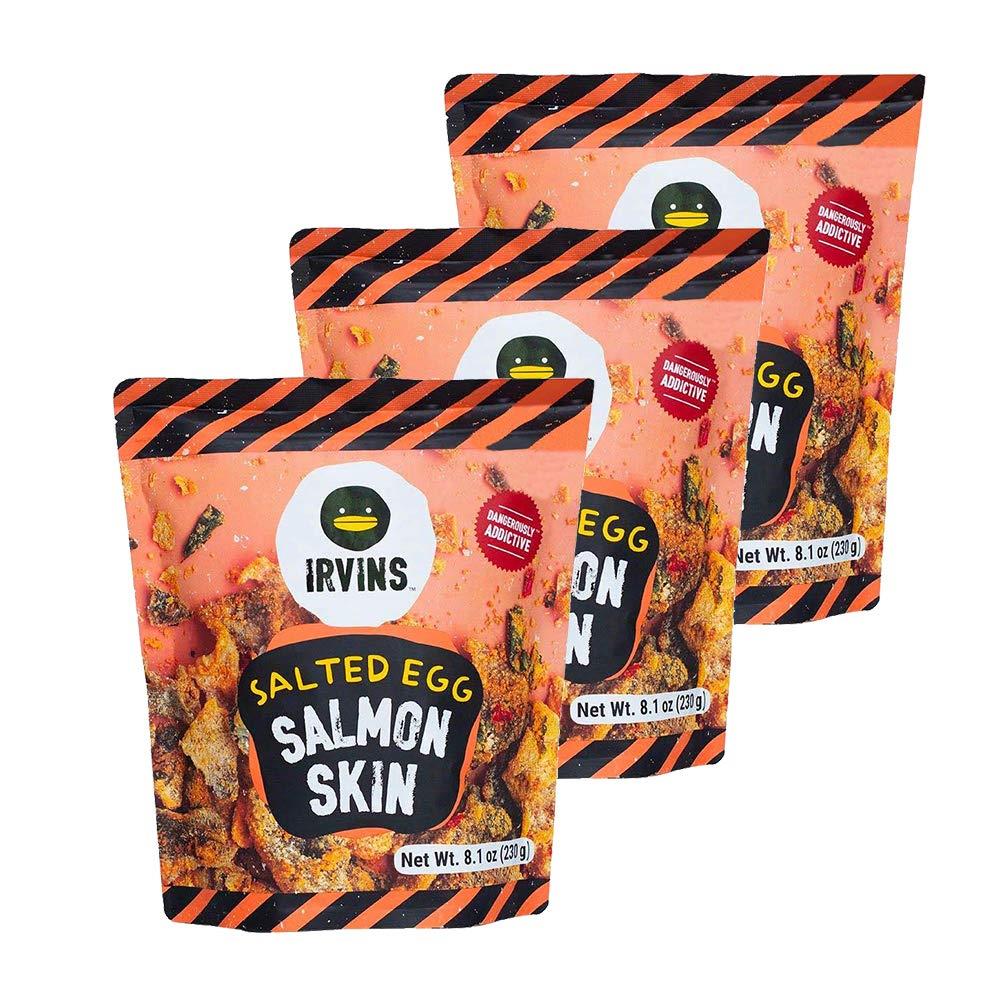 IRVINS Salted Egg 230g Salmon Skin Chips (3 Pack)