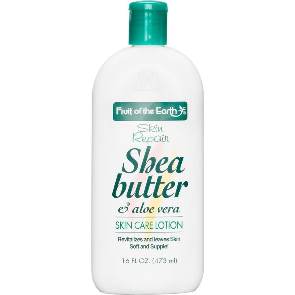 Skin Repair Shea Butter & Aloe Vera Skin Care Lotion 16 oz Made in USA by Fruit of the Earth
