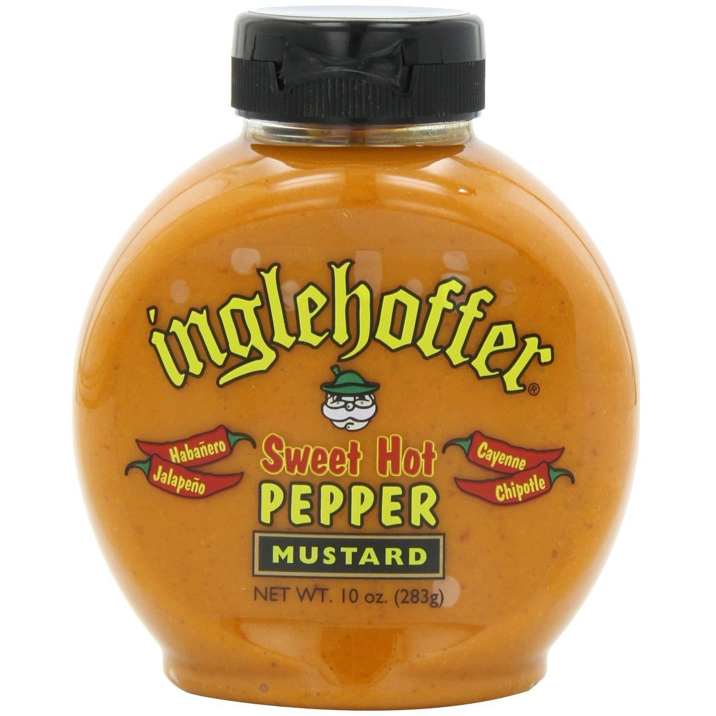 Inglehoffer, Sweet Hot Pepper Mustard, 10oz Bottle (Pack of 2)