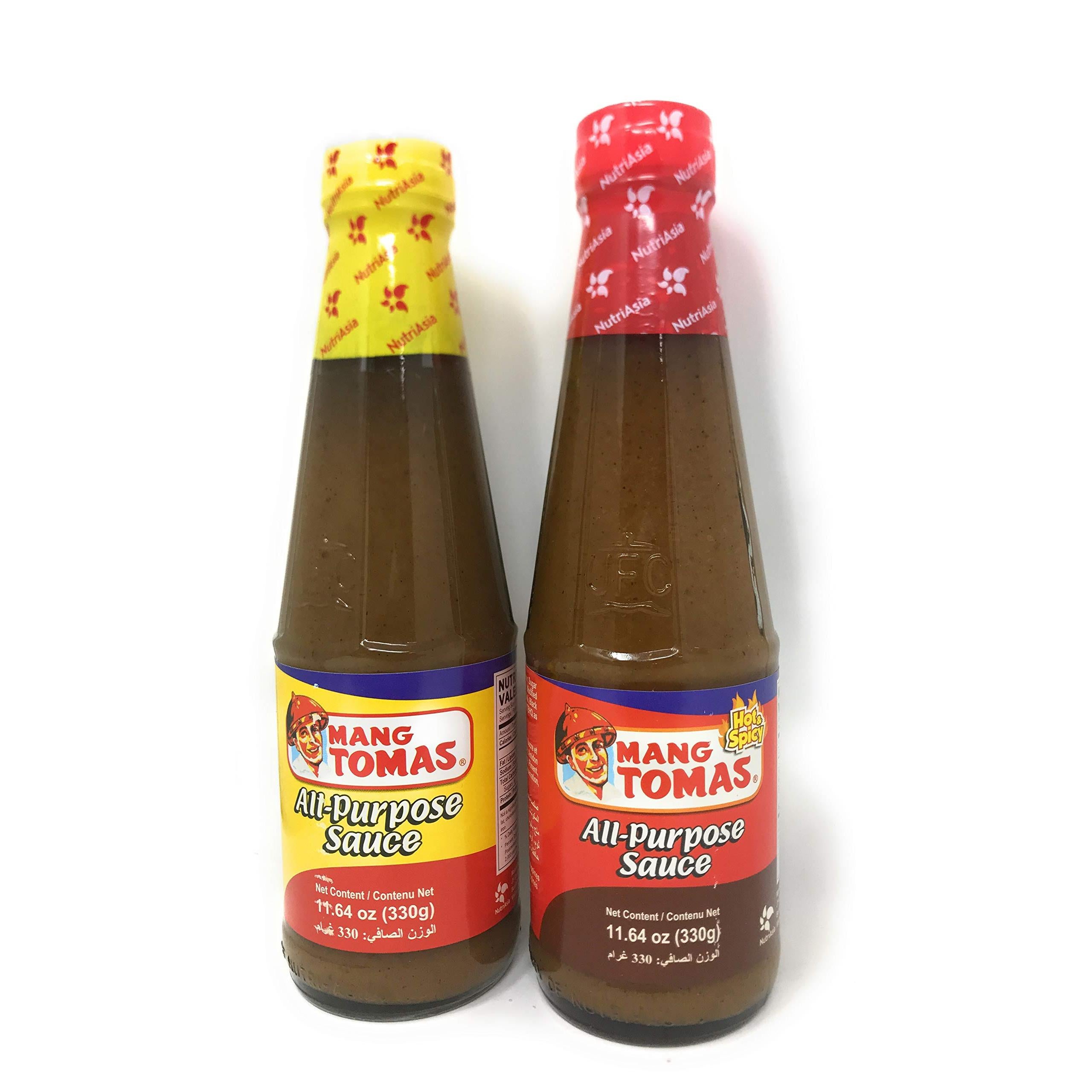 Mang Tomas All Purpose Sauce (Original and Hot & Spicy), 11.64oz (330g), 2 Pack